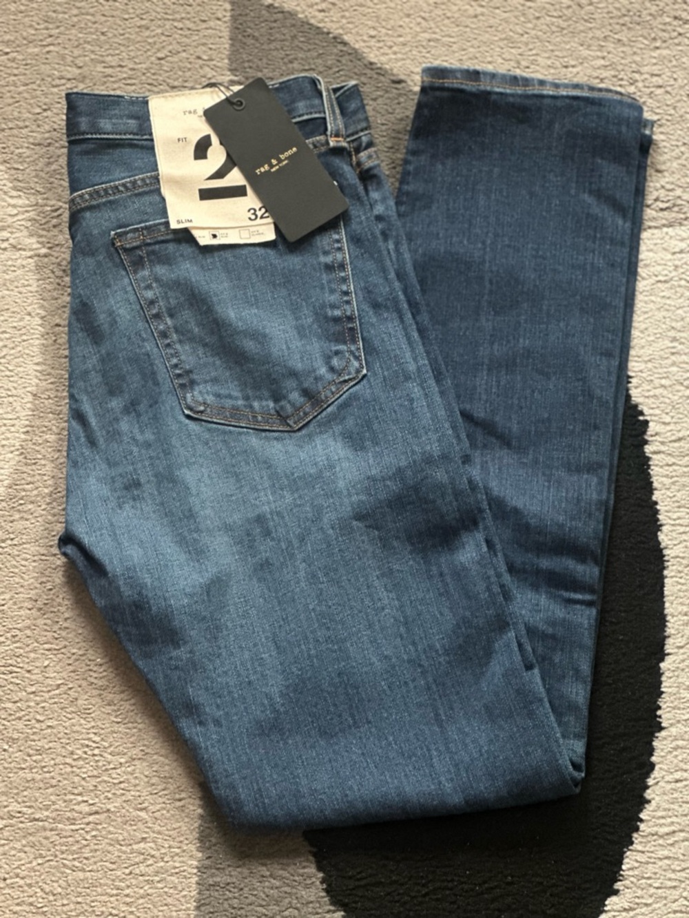 rag & bone Slim Men’s Medium Blue Slim Jeans